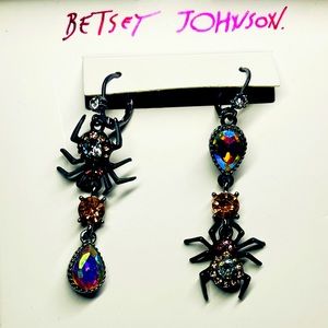 Betsey Johnson Halloween Spider Earrings